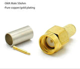 SMA Male Crimp for RG58U Cable
