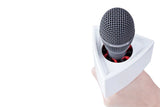 Triangular White Mic Flag